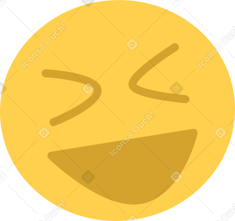 laughing emoji Illustration in PNG, SVG