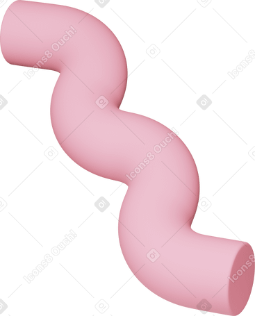 3D small tube PNG, SVG
