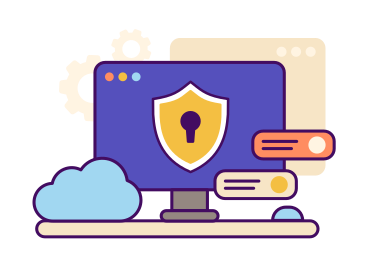 Cybersecurity and data safety in cloud storage PNG, SVG