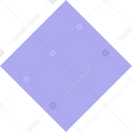 purple rhombus PNG, SVG