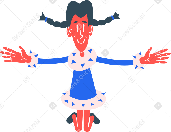 girl jumping PNG, SVG