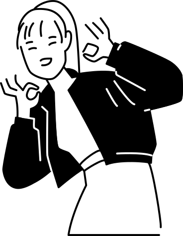Jeune femme montrant un geste correct PNG, SVG
