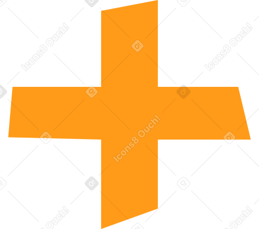 cross yellow PNG, SVG
