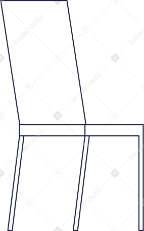Ansicht des stuhls von hinten PNG, SVG