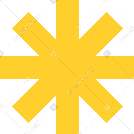 yellow star interface Illustration in PNG, SVG