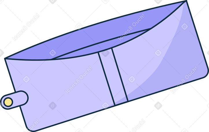 empty open wallet Illustration in PNG, SVG