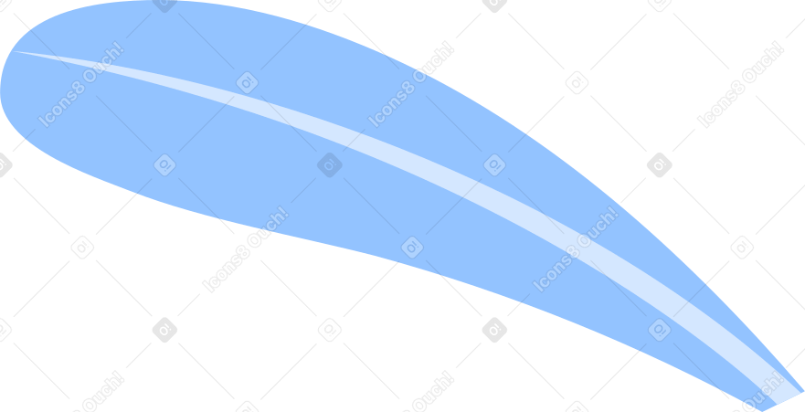 blue oval leaf Illustration in PNG, SVG