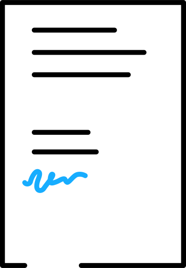 signed document PNG, SVG