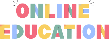 레터링 온라인 교육 PNG, SVG