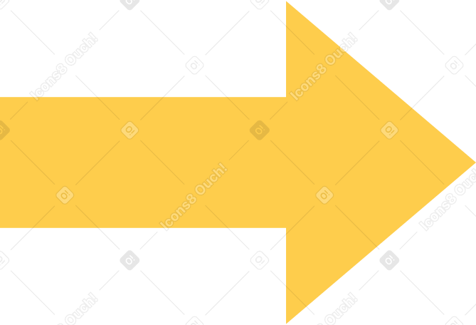 yellow arrow Illustration in PNG, SVG