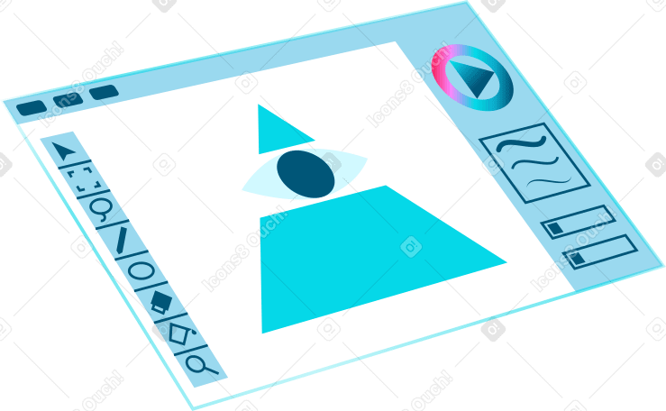 Графический интерфейс программы в PNG, SVG