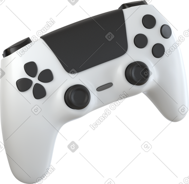 White controller side view PNG, SVG