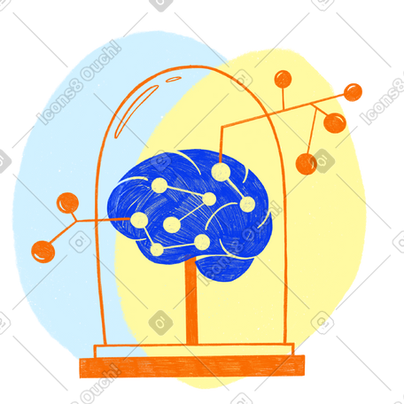 用于深度学习的大脑人工智能模型 PNG, SVG