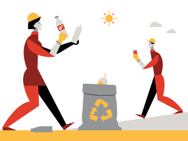 Müll aufheben PNG, SVG