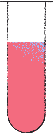 Illustration tube à essai rouge aux formats PNG, SVG