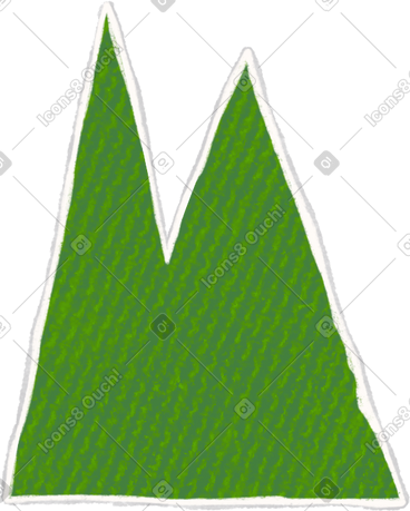 Two green cypress PNG, SVG