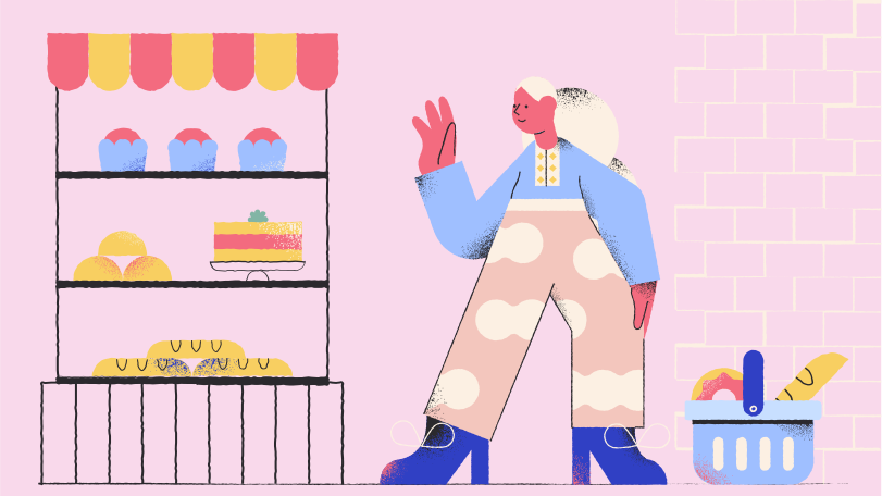 Buy sweets Illustration in PNG, SVG