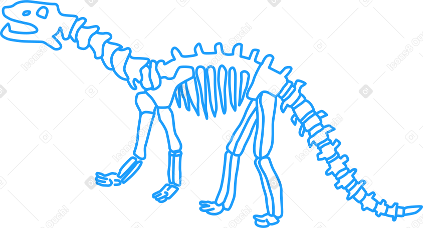 dinosaurierskelett PNG, SVG