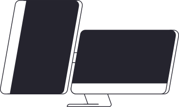 Ständer für zwei monitore, schwarzes display PNG, SVG