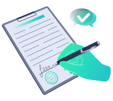 Signing the document PNG, SVG