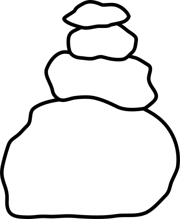 Pyramid of stones PNG, SVG