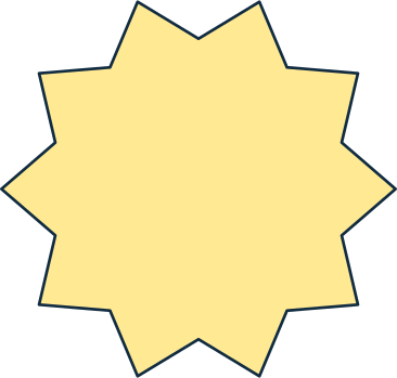 yellow multipointed star animated illustration in GIF, Lottie (JSON), AE