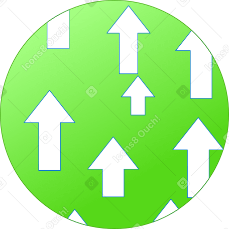 setas verdes PNG, SVG