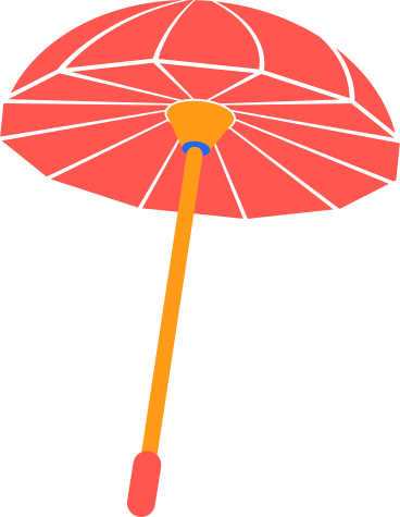 Китайский зонт в PNG, SVG
