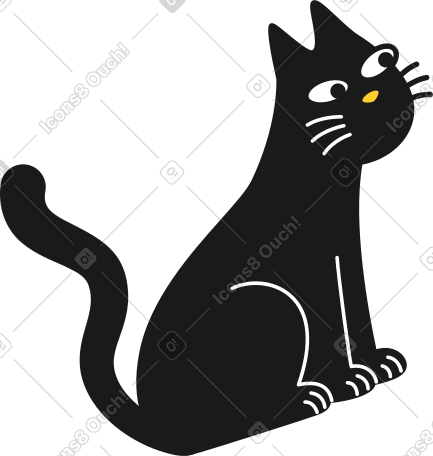 黑猫 PNG, SVG