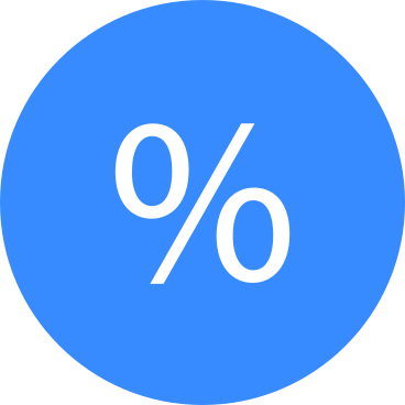 blue circle with percentage PNG, SVG