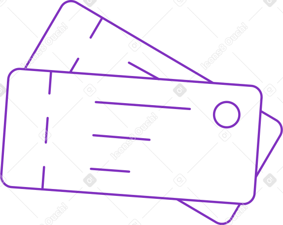 tickets Illustration in PNG, SVG
