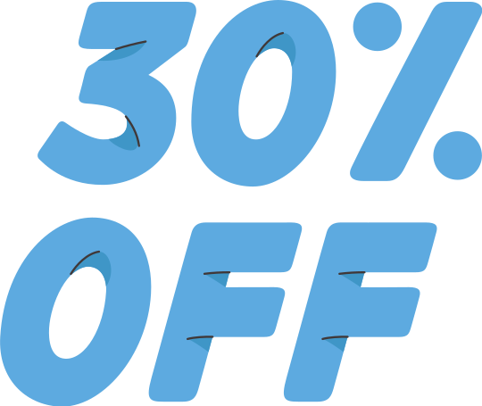 thirty percent off Illustration in PNG, SVG