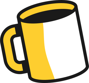 cup with a hot drink PNG, SVG