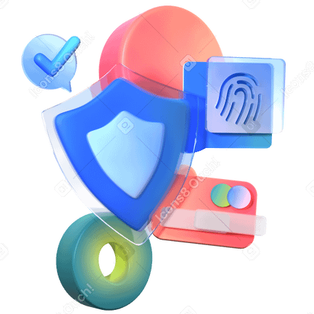 3D morphis personal data protection PNG, SVG