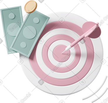 Target and money PNG, SVG