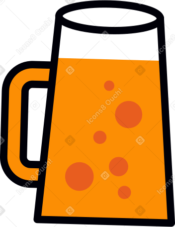 Boccale con birra PNG, SVG