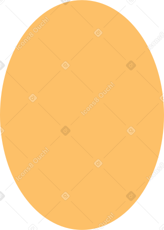 orange ellipse PNG、SVG