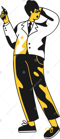 man with gun Illustration in PNG, SVG