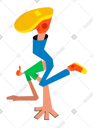 戴帽子的男舞者霹雳舞 PNG, SVG