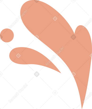 декоративные летающие капли в PNG, SVG