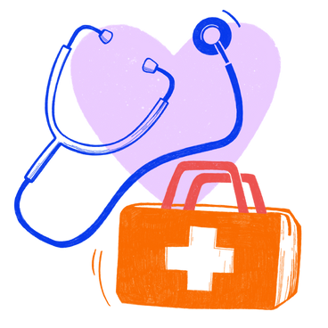 Objects symbolizing the medical profession PNG, SVG