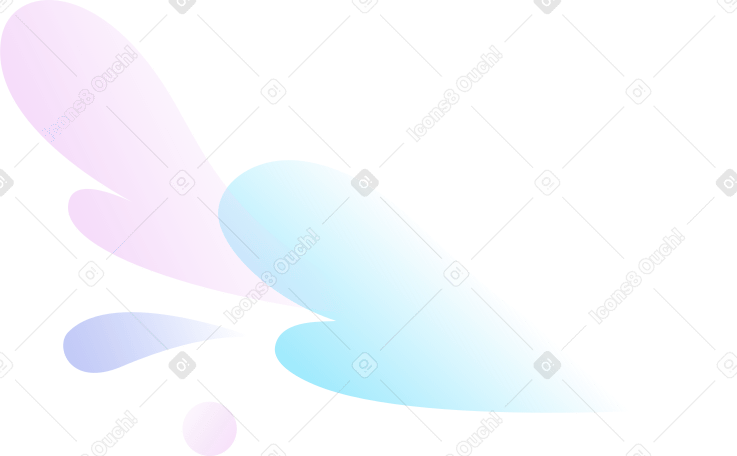 装飾的な飛行滴 PNG、SVG