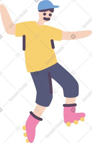 roller skater PNG, SVG