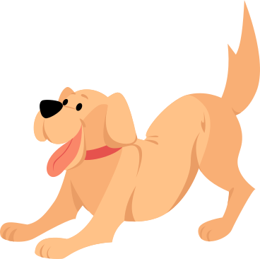 joyful labrador dog PNG, SVG