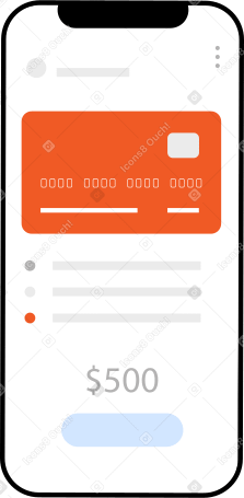 Interface bancaire mobile PNG, SVG