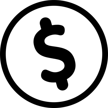 Big coin with dollar PNG, SVG