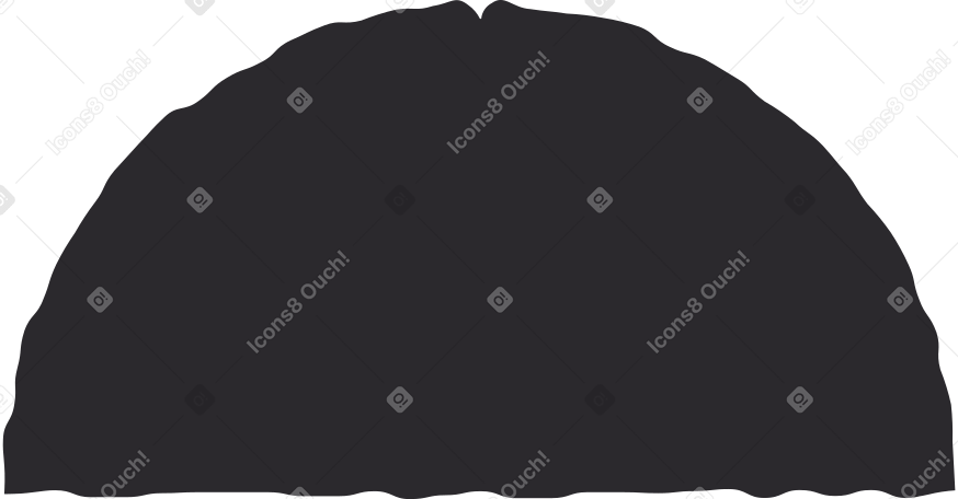 black semicircle PNG, SVG
