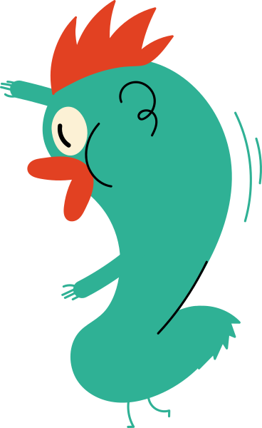 green character with one-eyed PNG, SVG
