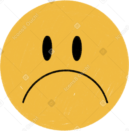 sad smiley PNG, SVG