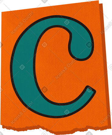 Collage lowercase letter c PNG, SVG